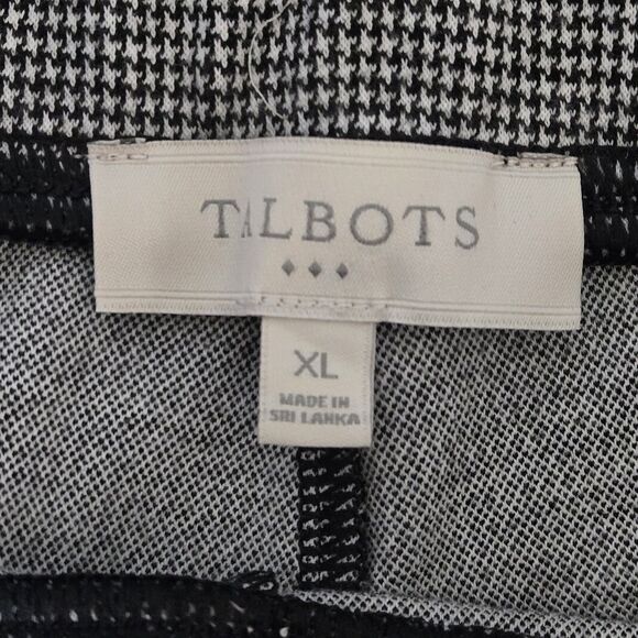 Talbots Women's Elastic-Waist Ponte Ankle Leggings • Houndstooth • Stretch • XL - Picture 7 of 8